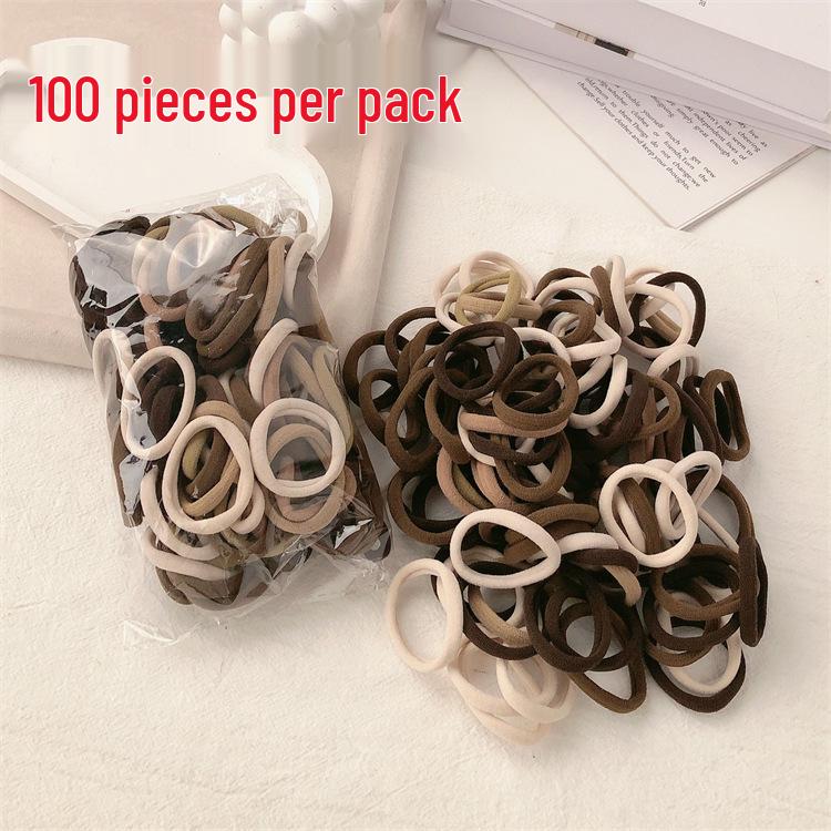 High Elasticity Seamless Rubber Hair Tie - No Damage, No Crease Women's Hair Accessory