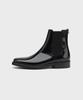 Firenze Atelier [Vibram] Minimal Semi-Square Line Chelsea Boots 7430 [Box Black]