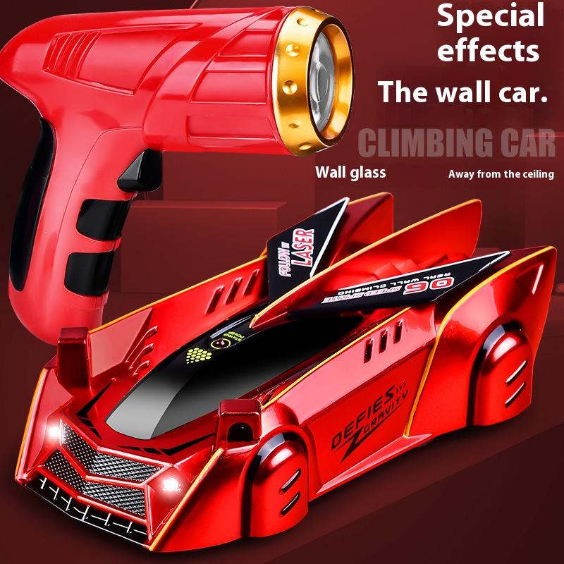 

RC Cars Трюк Інфрачервоний лазер Стеження Стіна Стеля Автомобіль для лазіння Іграшки для дітей Машинки з дистанційним керуванням Слідуйте за світлом Подарунки для дітей