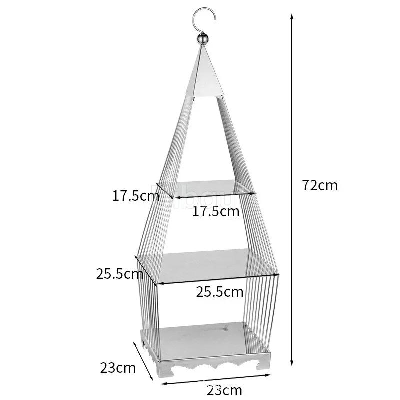 Food Display Rack Acrylic Cold Meal Hotel Business Tea Break Platform Ornament Set Cake Display Rack Dessert Table Buffet Table