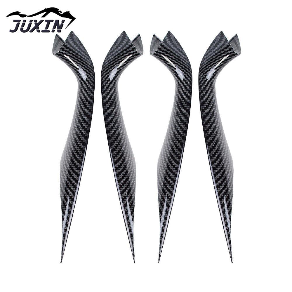 Innentürgriff-Panel-Abdeckungsverkleidung, passend für BMW 5er-Serie 2018–2023 G30 G38 530i, Kohlefaser