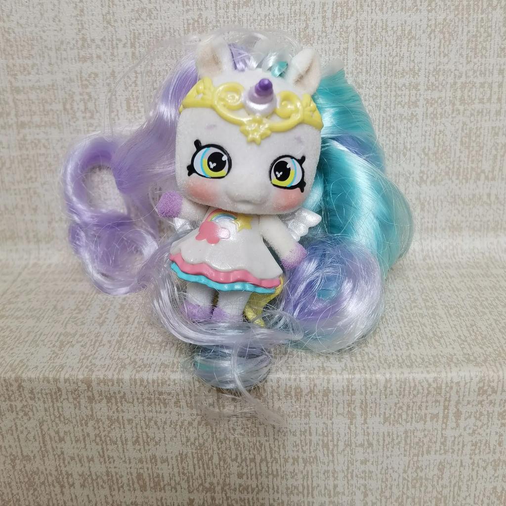 Enhörning hår Docka Generation Husdjur Hund Långt Hår Söt hovdjur dockor Leksaksmodell Julklapp leksaker för barn