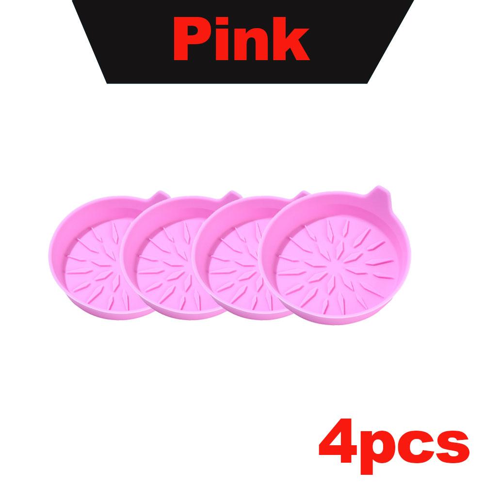2/4pcs Snowflake Car Cup Holder Coaster Silicone Cup Holder Insert Non-Slip Cup Holder Car AccessoriesInterior Silent Cup Pad