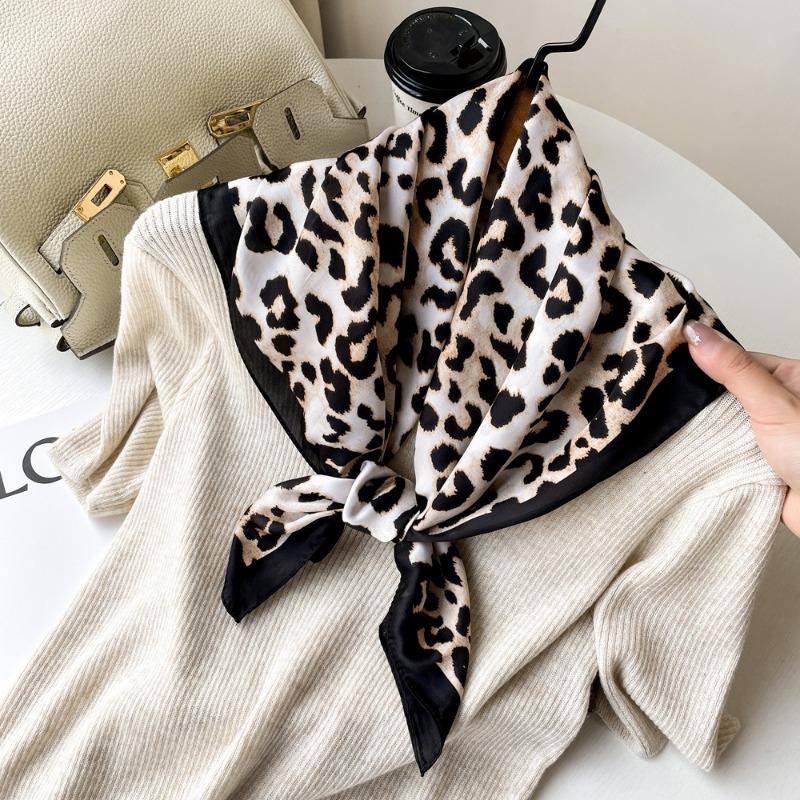 Elegant Ethnic Printed Square Scarf For Women Fashion Accessory
