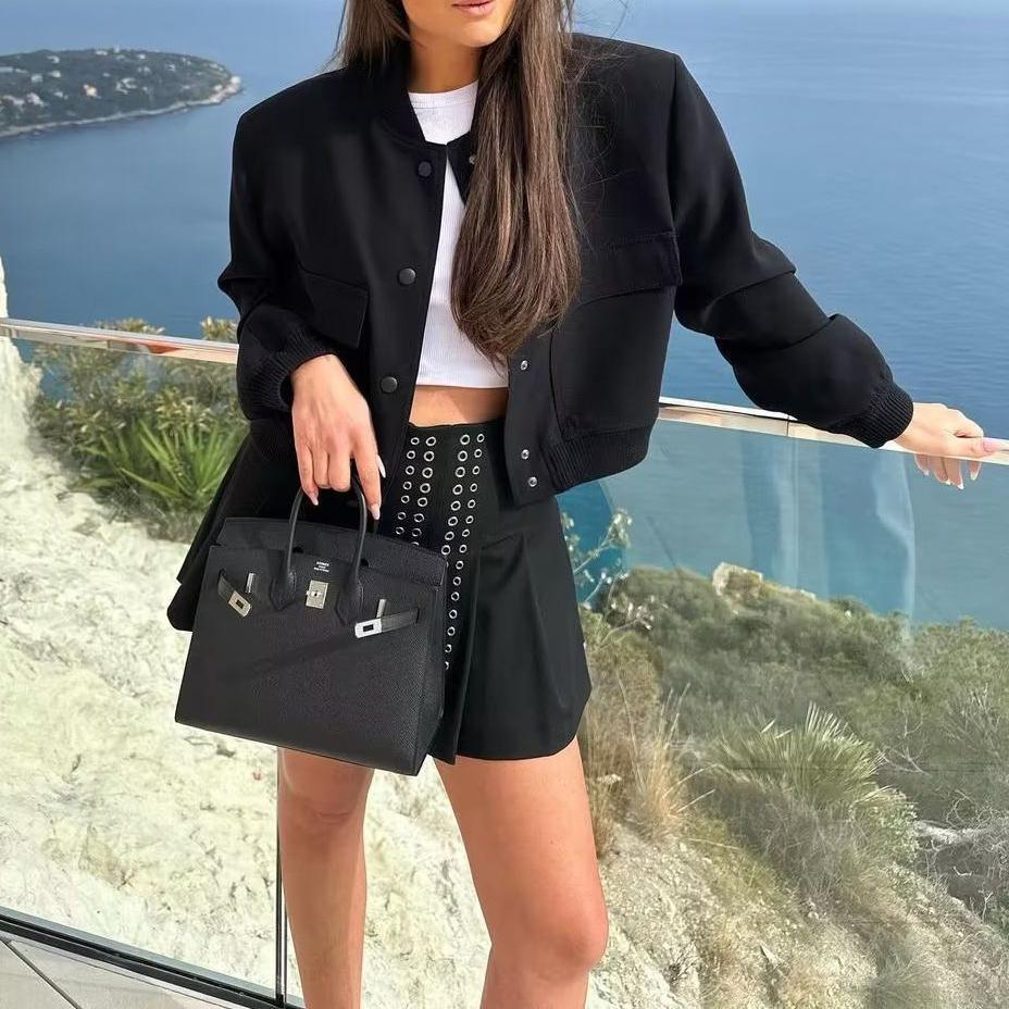 Женская куртка-пальто с большими карманами в 11 цветах — фото 6