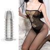5Pcs/Set Men Condoms External Use Soft Transparent Sexual Stimulation Sex Toy Large Particles Penis Sleeves Spike Condoms for Couple