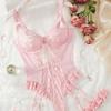 Toucheart Sexy Lace See-through Sexy Underwear Women's Suit Pure Lust Lace Shapewear Sexy Suspender Bodysuit Interesting Suit