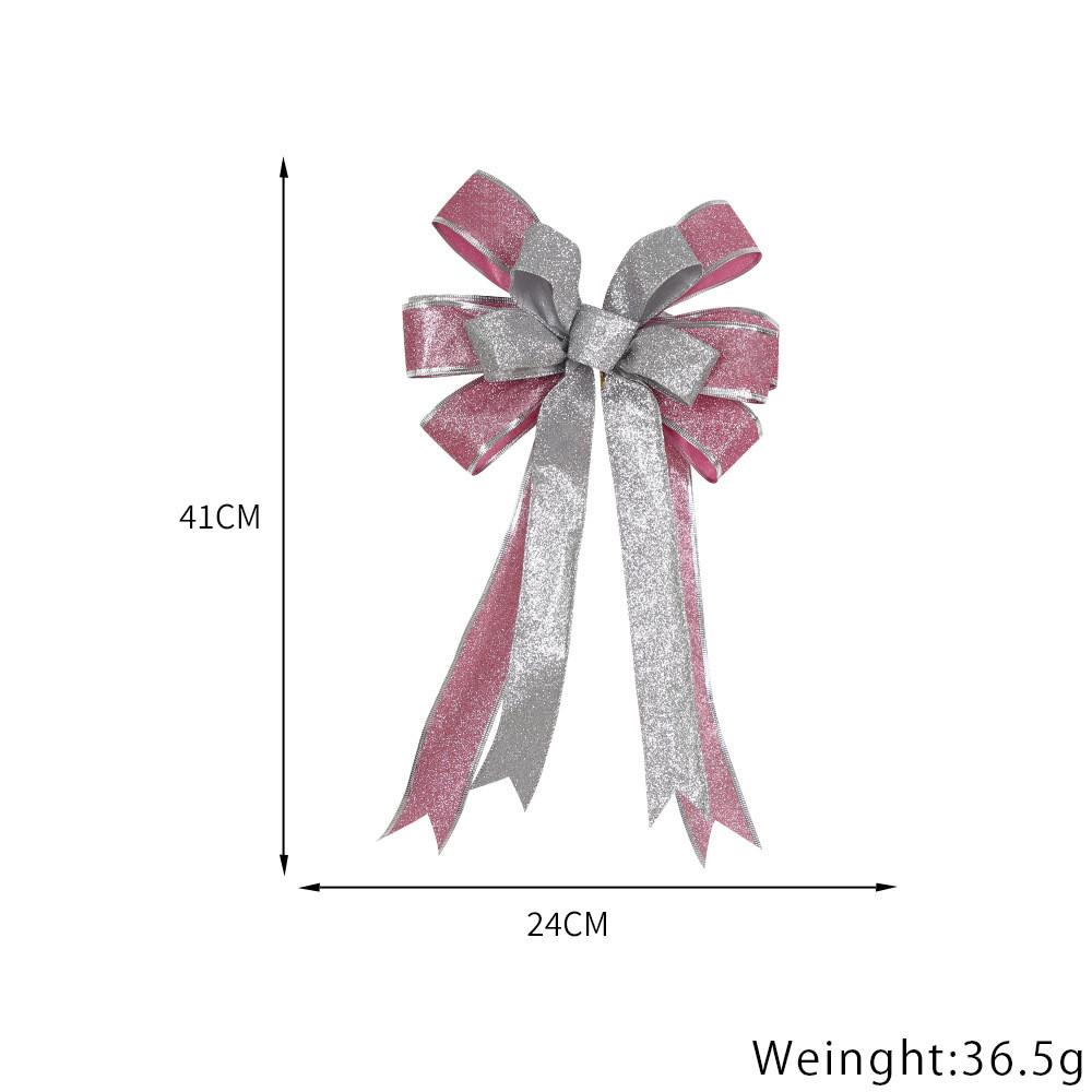 Charming Fabric Christmas Bow Decorations In Assorted Colors For Stylish Holiday Decor