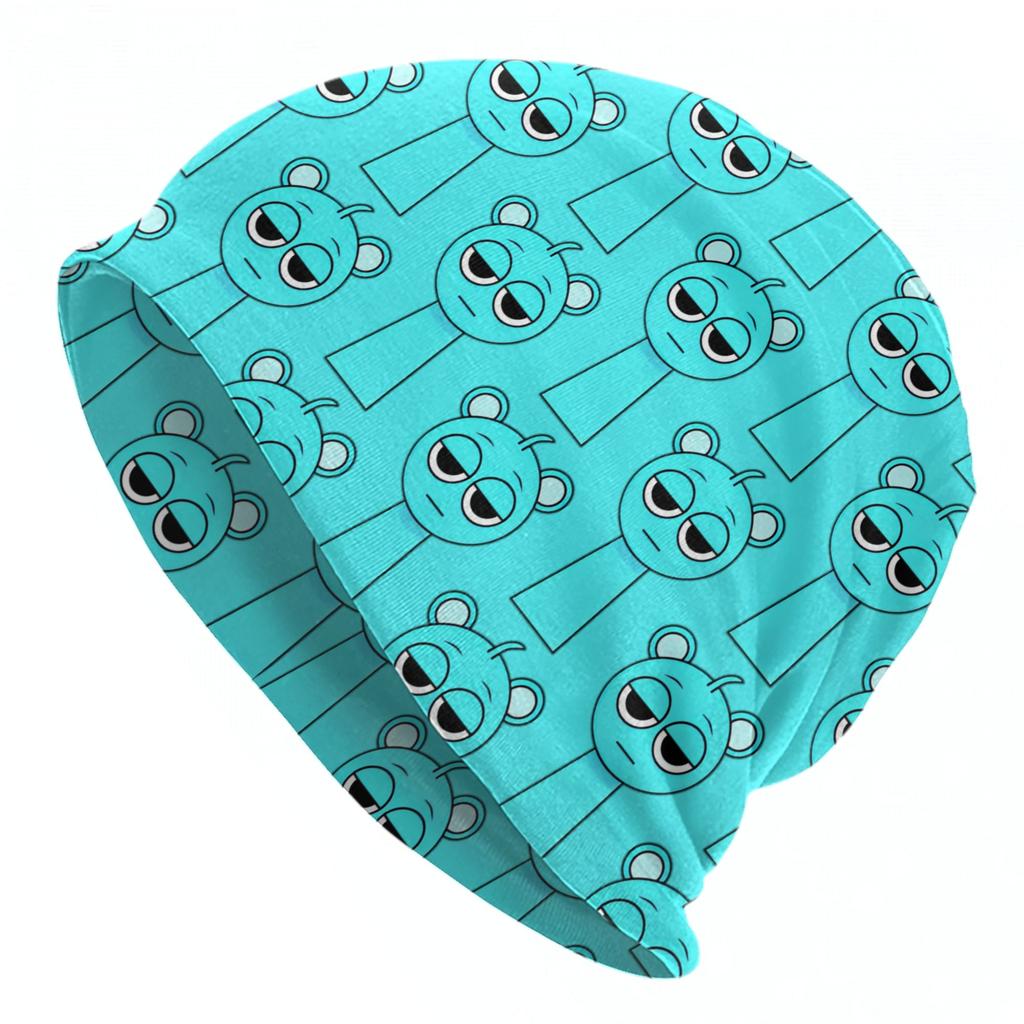 Sprunki Cartoon Anime Caps  Hip Hop Adult Street Skullies Beanies Hat Spring Warm Head Wrap Bonnet Hats