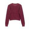 2025 Spring Women's Slim Knit Cardigan - Elegant, Versatile, Round Neck, Long Sleeve