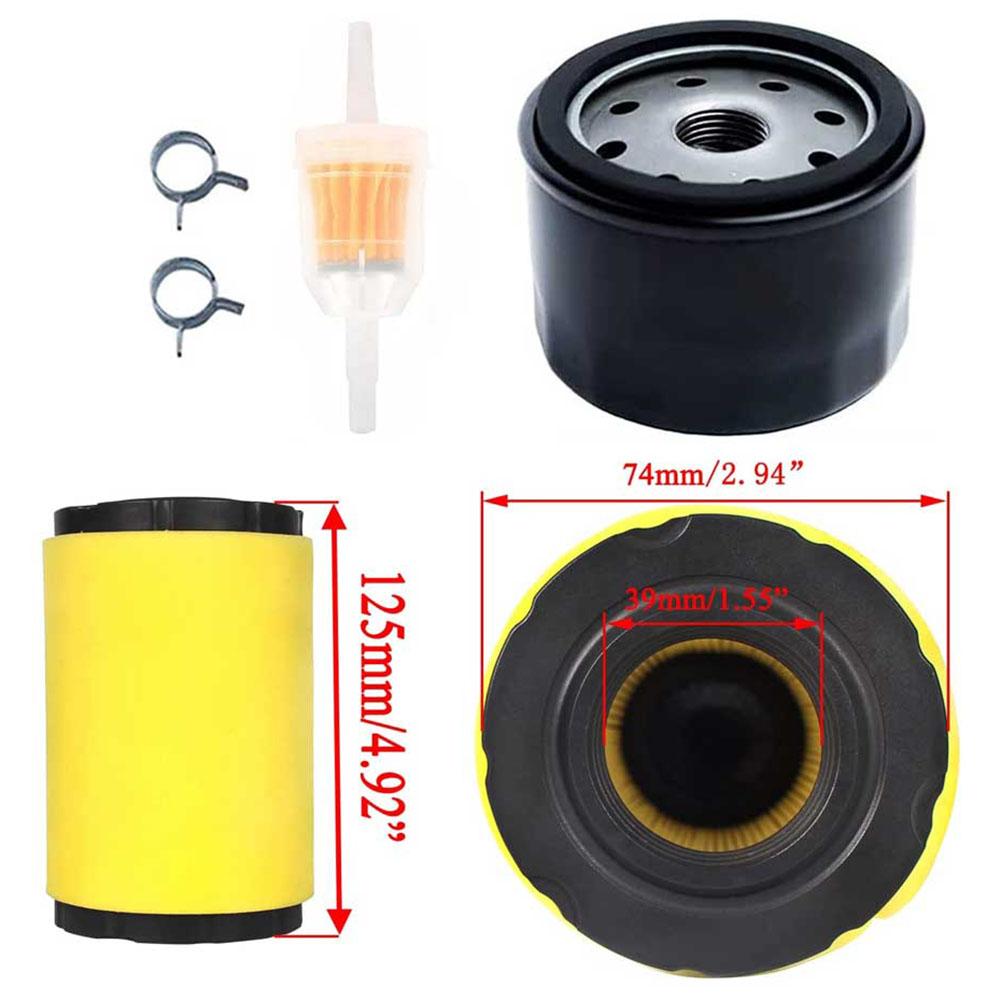 Clamps Air Filter Fuel Filter Lawn Mower Parts 1 Set