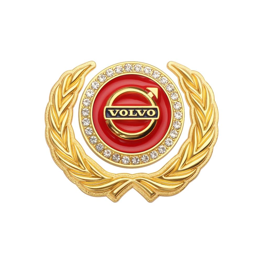 3D Metal Shield Badge Sticker Body Side Fender Trunk Decoration Sticker For Volvo Xc60 XC90 V40 S60 V50 V60 C30 Xc40 S80 S40 V90