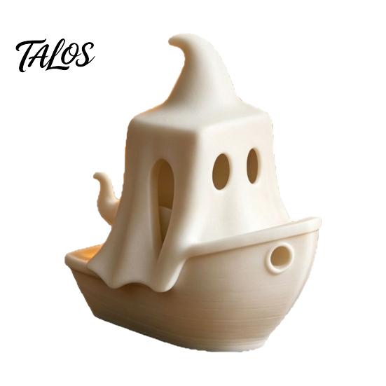 Healing Aesthetic Decor 3D Printed Ghost/Pumpkin Boat Figurine, Creative Ghost Ornament, Mini Pumpkin Halloween Decoration Desktop Decoration,
