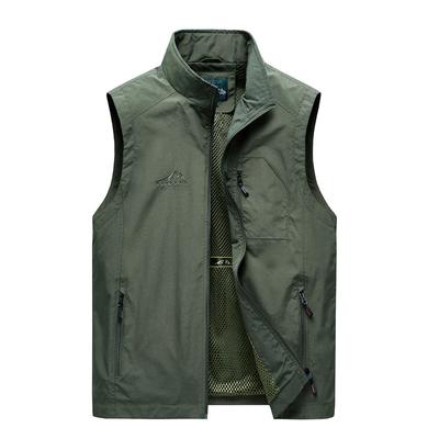 Summer New Men's Vest Casual Loose Multi-pocket Vest Vest Large Size Vest Jacket Men