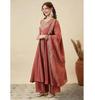 Women Designer Embroidered Anarkali Kurta, Bottom & Dupatta Set