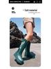 Damen Hohe Rutschfeste Gummistiefel - Wasserdichte Gummischuhe für Alle Jahreszeiten