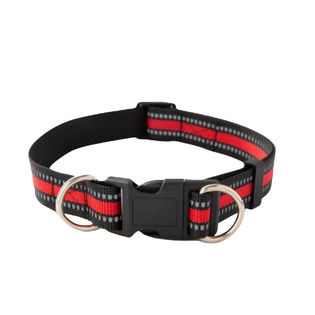 Duża Obroża dla Psa z Podwójnym Pierścieniem D - Wytrzymała, Odporna na Ciągnięcie dla Labradora, Golden Retrievera (Małe, Średnie, Duże Rasy)