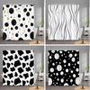Simple Line Geometric Modelling Shower Curtain Modern Creative Art Home Bath Curtains Polyester Fabric Bathroom Decor With Hooks
