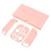 Protective Case for Switch Color Shell Full Protection Ergonomic Hand Grip Game Console Housing Cover Sakura Pink