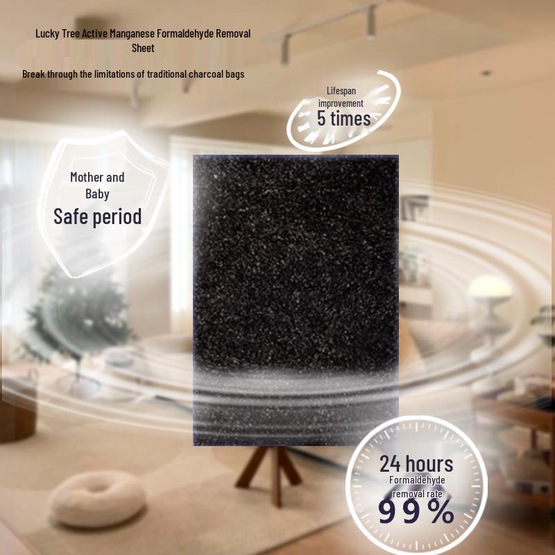 Active Manganese Formaldehyde Removal Tablets for New House, Car & Wardrobe - Odor Absorption & Decomposition