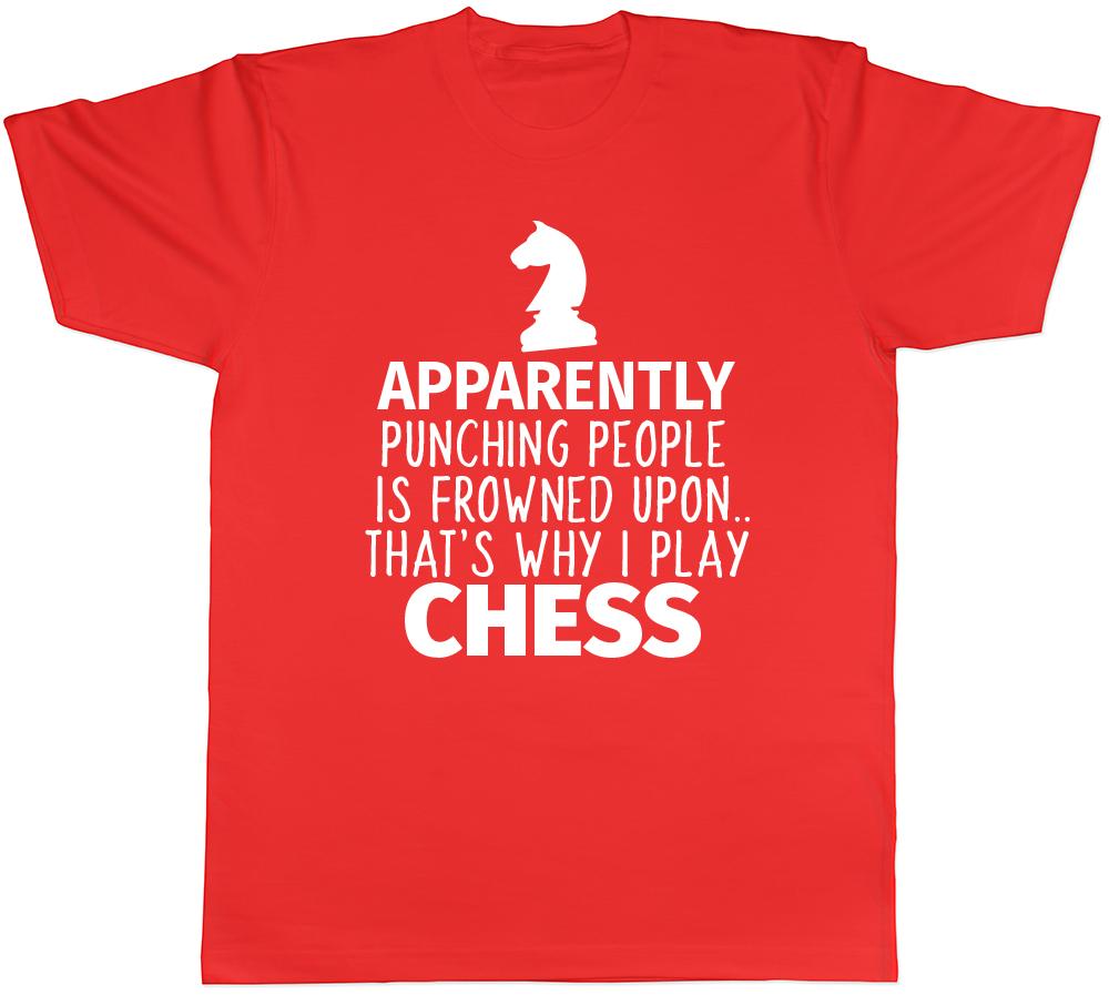 Punching People is Frowned Upon Unisexs Unisexs Ladies Unisex Funny Chess TShirt S
