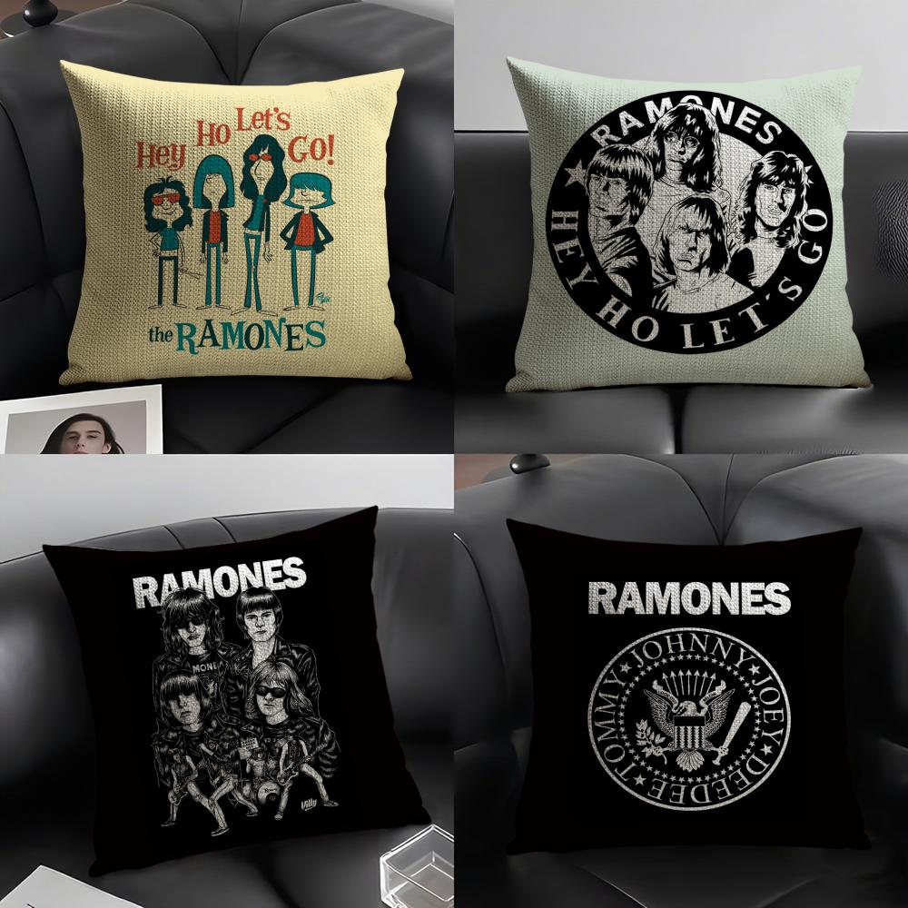 Rock RRamones Pillow Case Pattern Printed Pillowcase for Living Room Sofa Cushion Cover Bedroom Decor