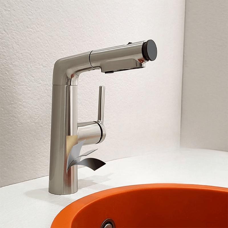 TLXT Gunmetal Gray Pull-Out Kitchen Faucet