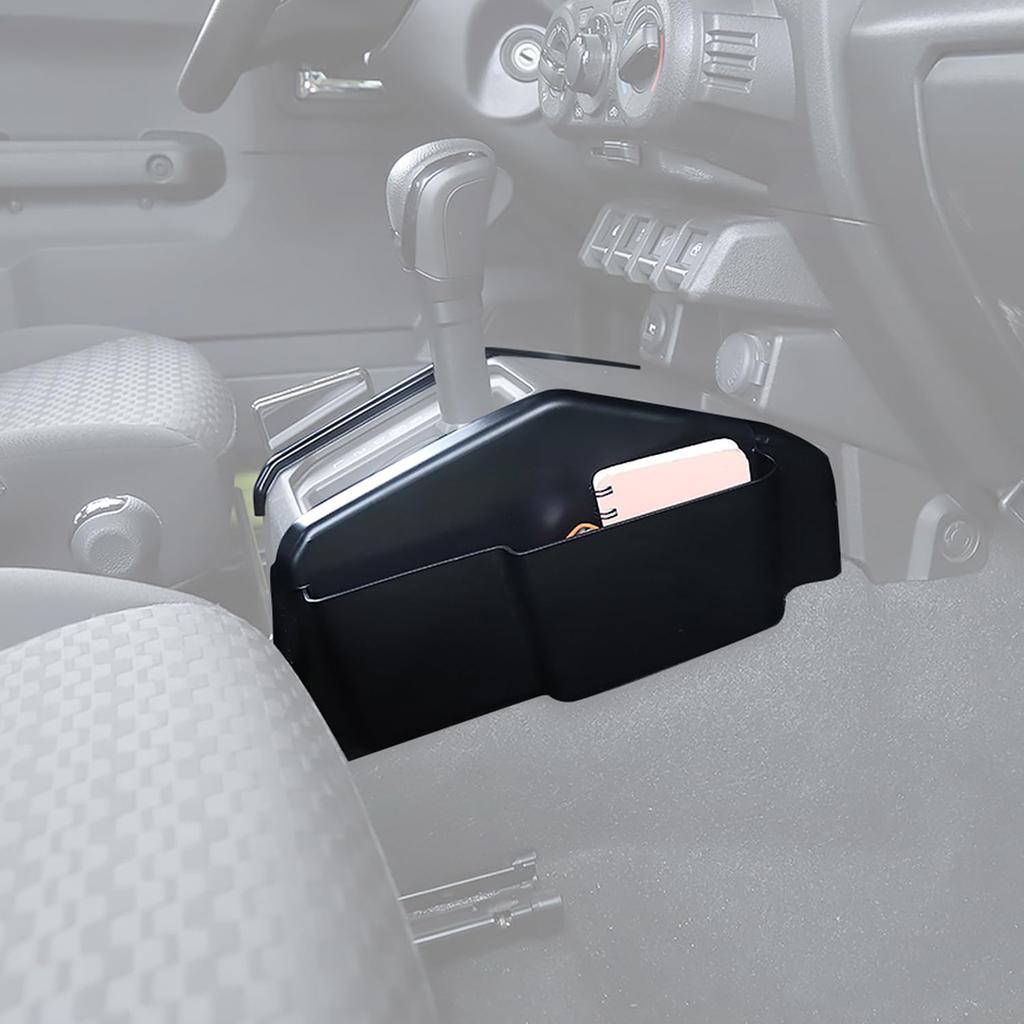 YOCTM Gear Shift Storage Box for Suzuki Jimny JB64 JB74 2020 2021 2022 2023 2024 Center Card Storage and Small Item Organizer Custom Parts Accessories