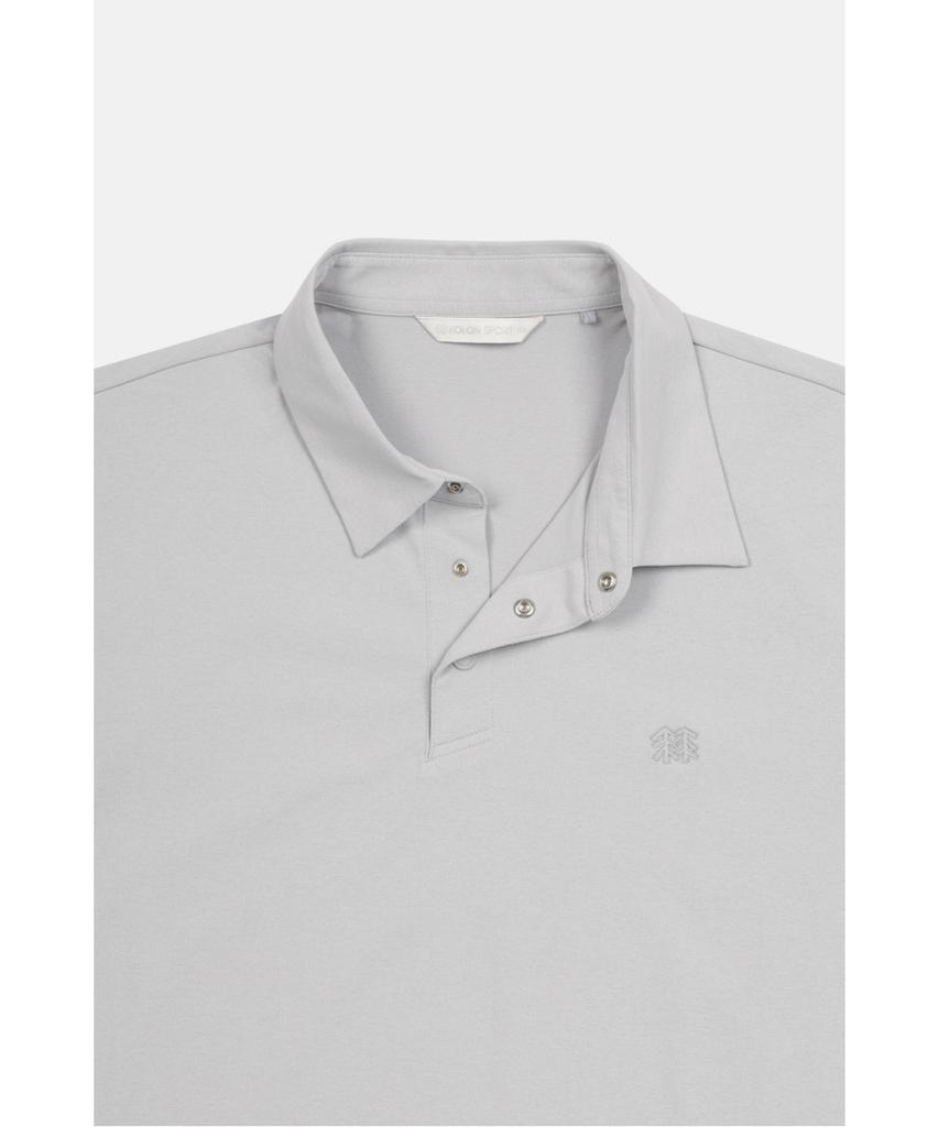 Koolongseupocheu Men'S Basic Polo Long Sleeve T-Shirt Tltbx26101Gry