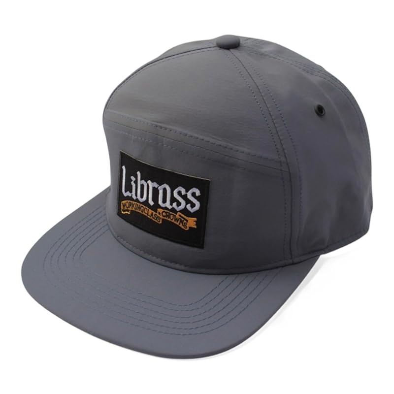 

[Librass] cap men s Larger Deeper large size water repellent flat visor flat brim hat baseball cap baseball cap street ladies (gray WCC logo)