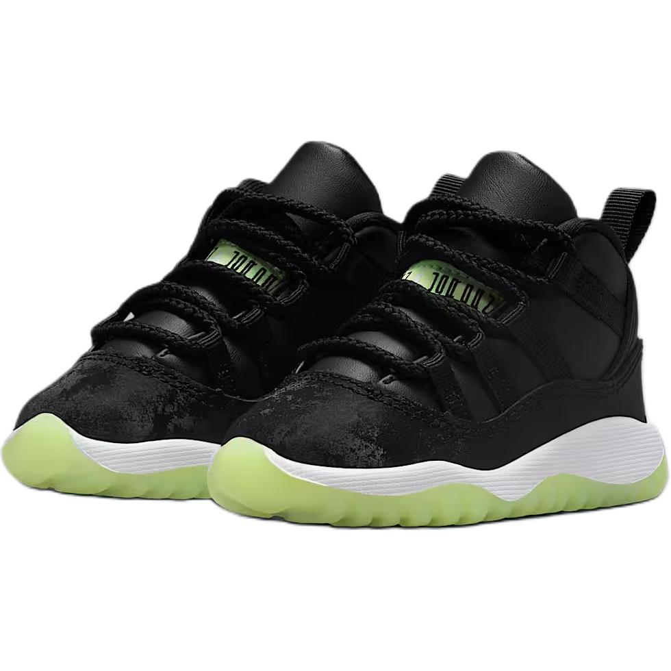 Air Jordan 11 Retro Toddler Black Barely Volt Dark Raisin White IB1380-001