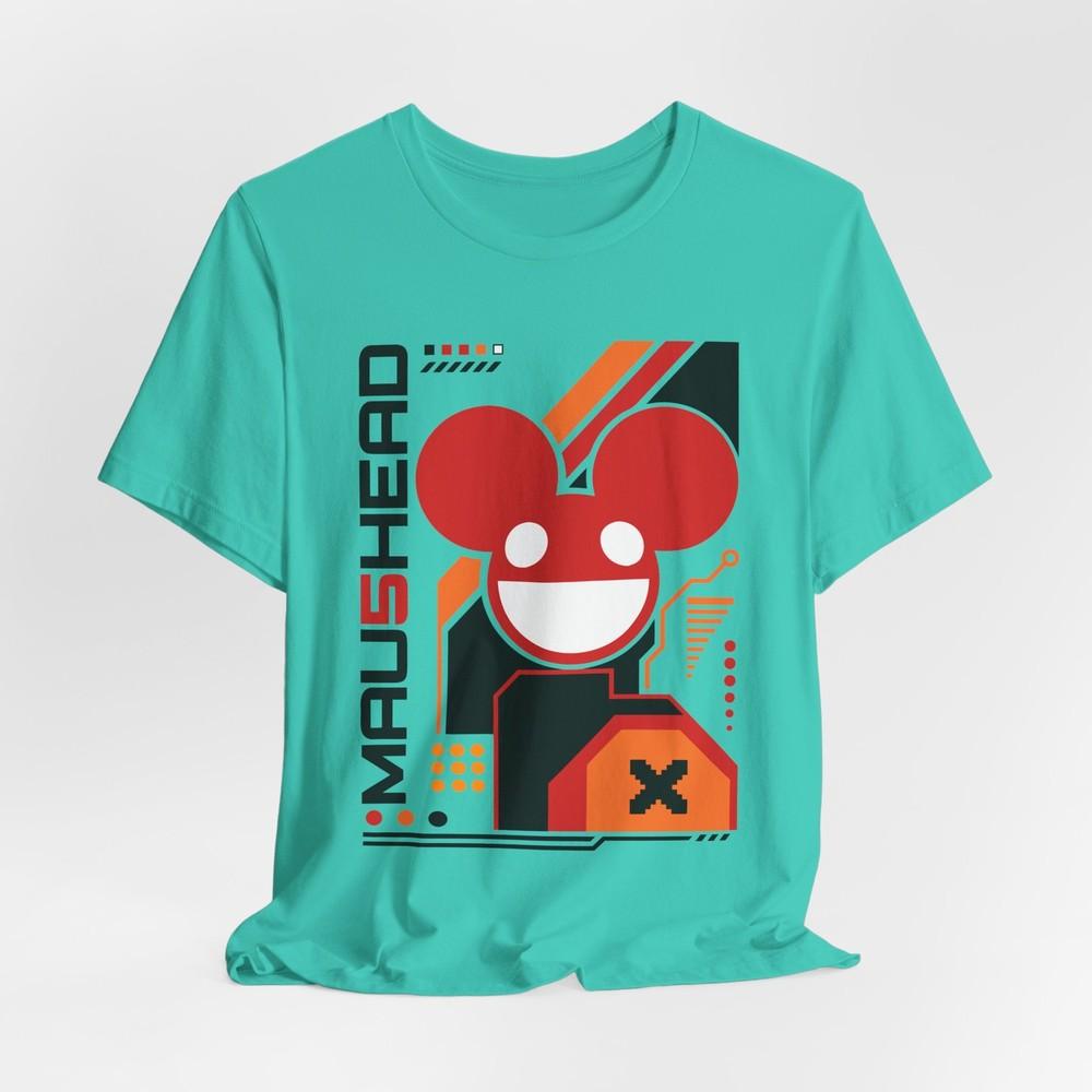 Deadmau5 Maushead Graphic Tee Retro Tech Illustration Unisex T Shirt S
