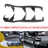 1Pair Car Front Upper Headlight Gasket Cover Strips Trims For BMW 3 SERIES E46 Pre-LCI E46 M3 2DOOR 63128384489 63128384490