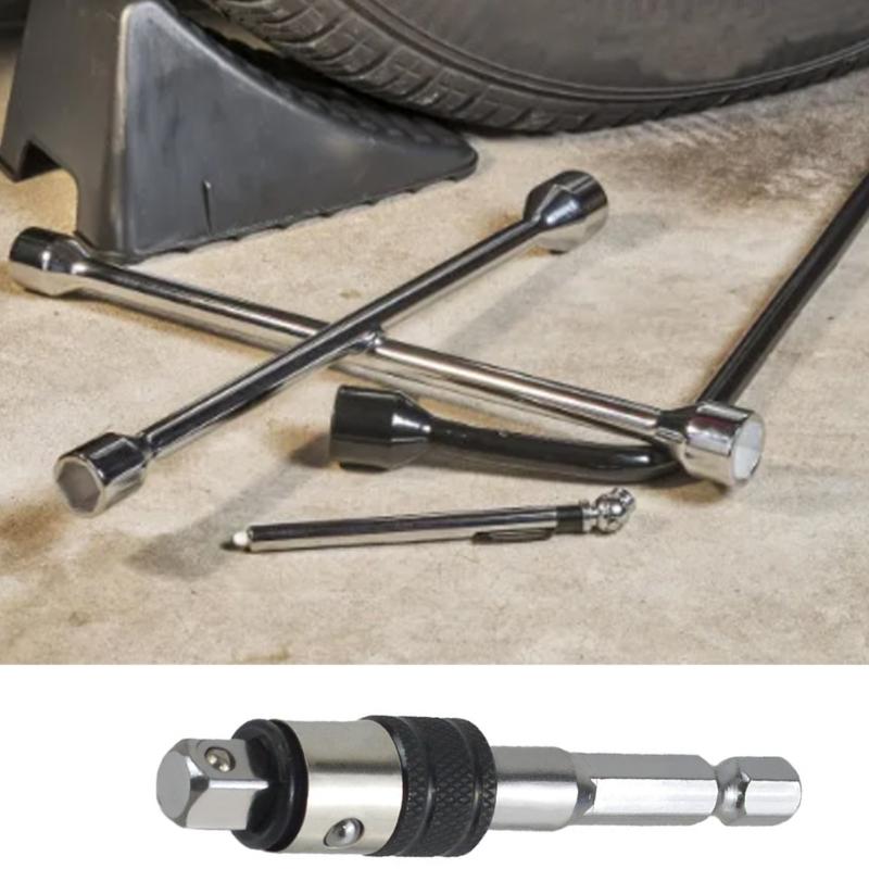 High Quality Steel 1/4 Hex Socket Converter Drill Bit Adapter Drive Extension Rod For Mechanical Assembly Vehicle Repair