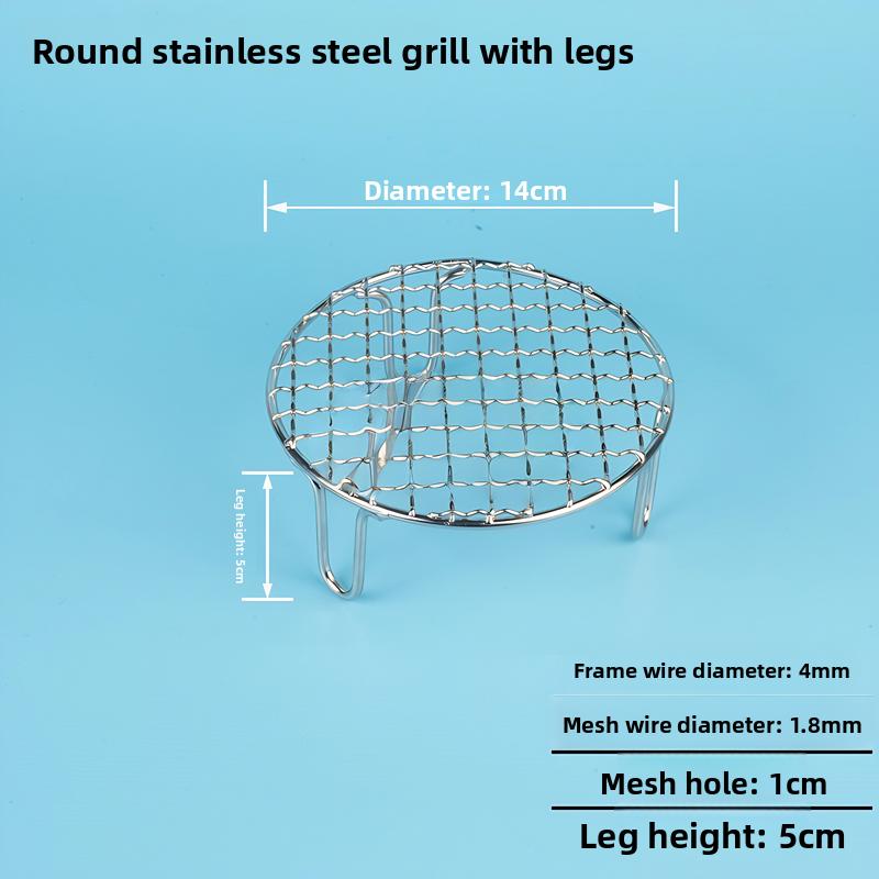 Food Grade 304 Stainless Steel Square Grill Mesh Pork Smoking Rack Charcoal Grill Cooking Tool for Indoor And Outdoor BBQ