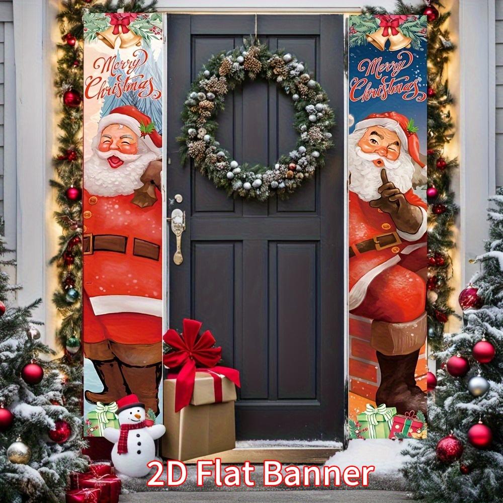2pcs Christmas & Halloween Calligraphy Photo Booth Large Door Couplet