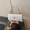 Korean Crocodile Pattern Women's Lock Buckle Crossbody Handheld Bag - 2026 Large Capacity & Stylish