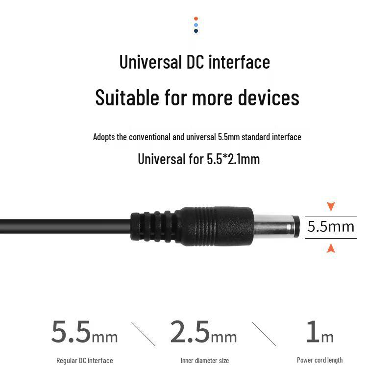 12V 1A Power Adapter for LED Strips, Clocks, Routers, Security Cameras, and Modems