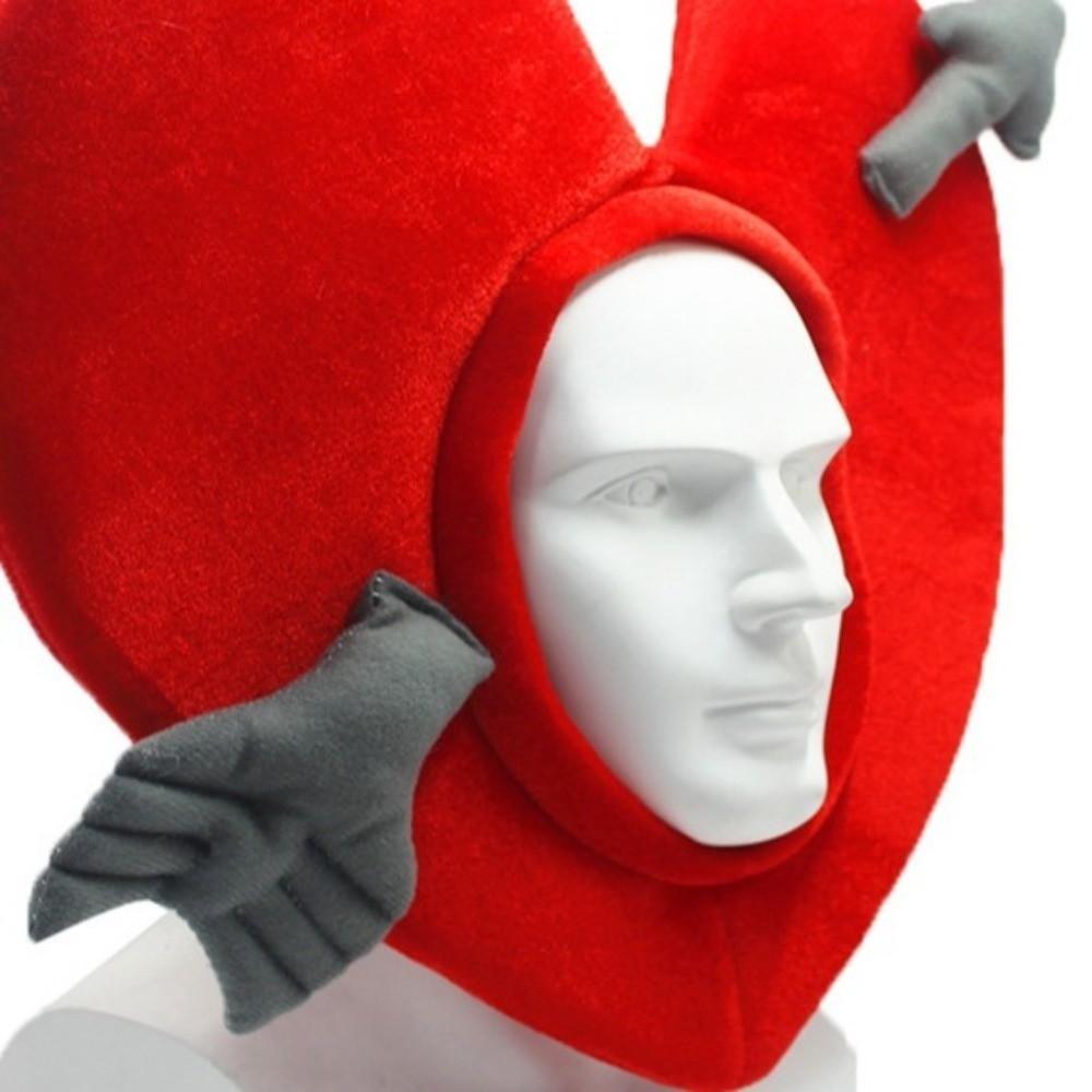 Headwear Cupid's Arrow Hat Red Photo Props Hat Funny Valentine's Heart Hat  Halloween Party