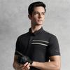 Fila Golf Series Fashionable Simple Versatile Comfortable Casual Sports Knit Short Sleeve Polo Shirt Men Polo Shirts Deep-Black A11M535104FBK