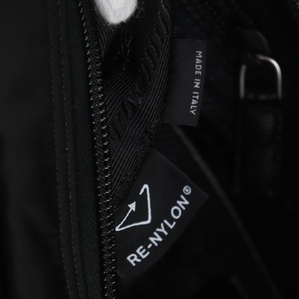 Excellent PRADA Shoulder Bag Black Nylon Mens 1BC421 Used