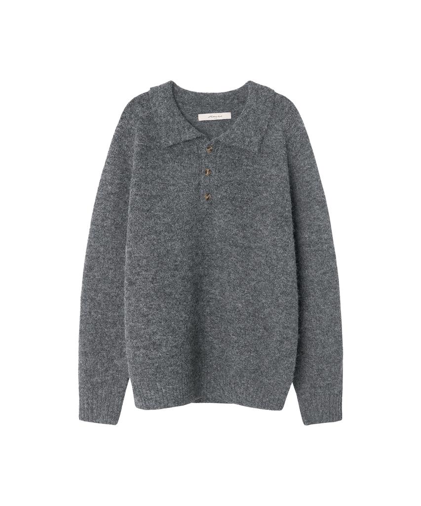 HALBKREIS LAYOUT T20054 Country Wool Knit_Charcoal