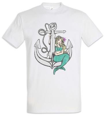 Mermaid Anchor Mens T-Shirt Sailor Sailor Sailor Tattoo Mermaid Ship