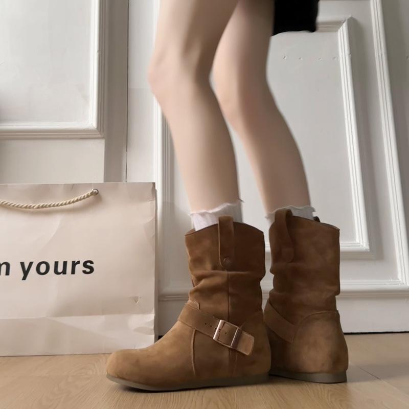 Platform short boots women's 2025 new autumn soft leather retro comfortable Maillard Martin boots women's fashion versatile women's shoes