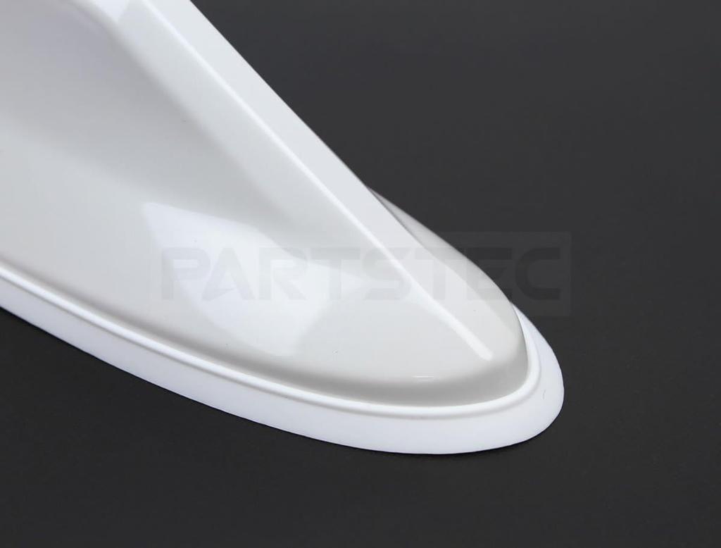 MOTOR POWER Pearl White Shark Antenna with Built-in Booster Radio, Shark Fin Dolphin Antenna,