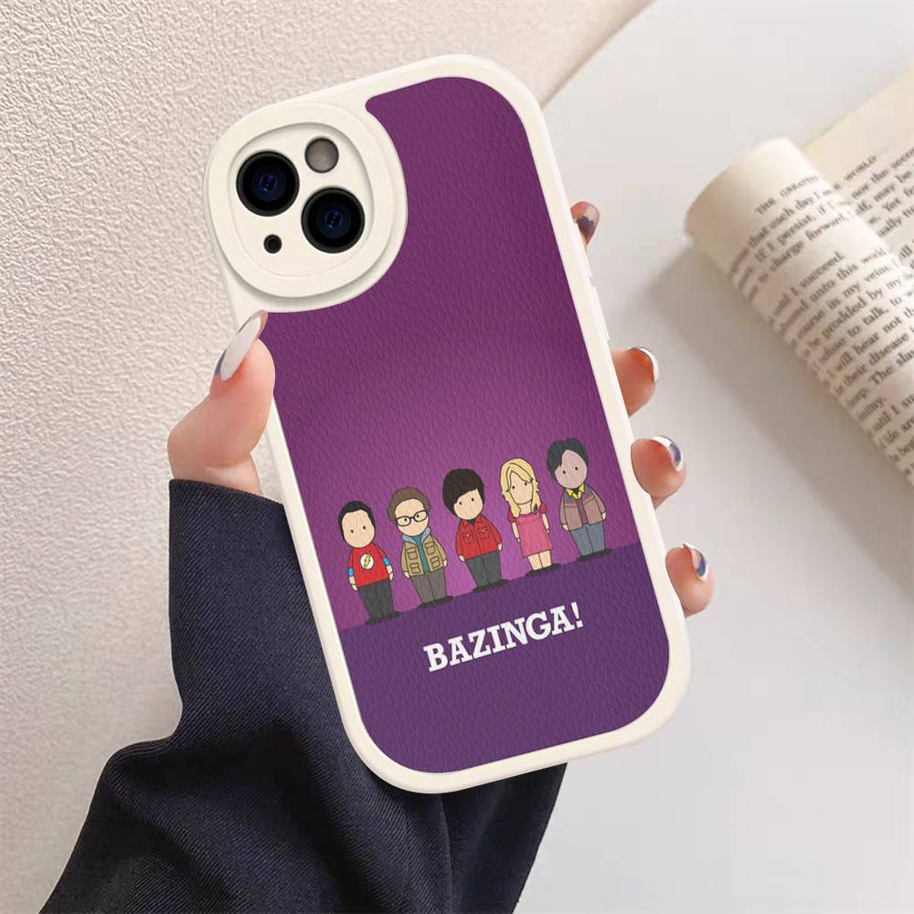 TV S-Shows The Bigs Bang Theory Sheldon Leather Phone Case For Iphone 16 15 14 Plus 13 12 11 Pro Max Case