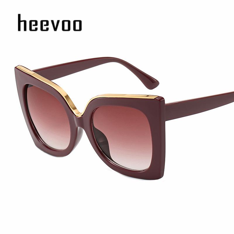 Fashion Butterfly Oversized Sunglasses For Lady Luxury Brand Designer Oversized Cat Eye Sunglasses Women Trend Glasses Uv400