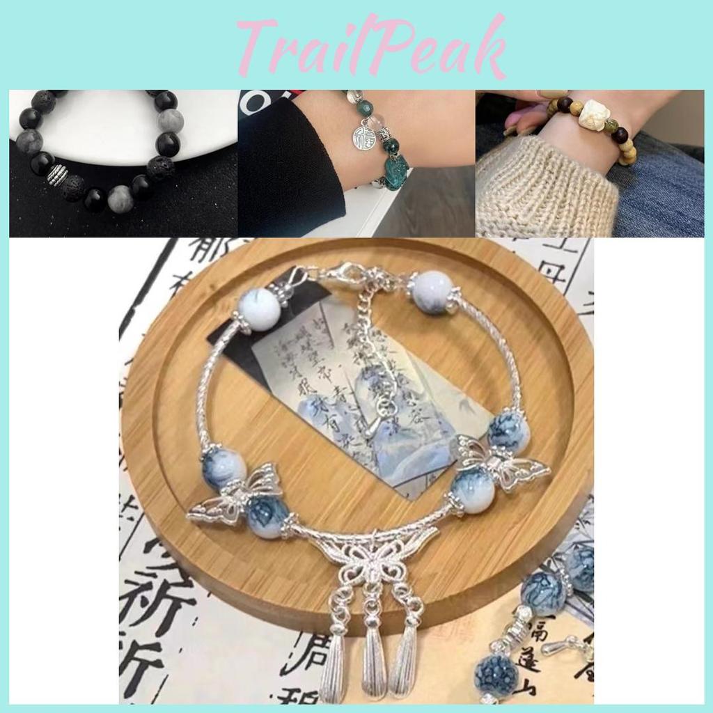 Chinese Luxurious Obsidian Bracelet With Antique Lion Charm Perfect For Gift Giving