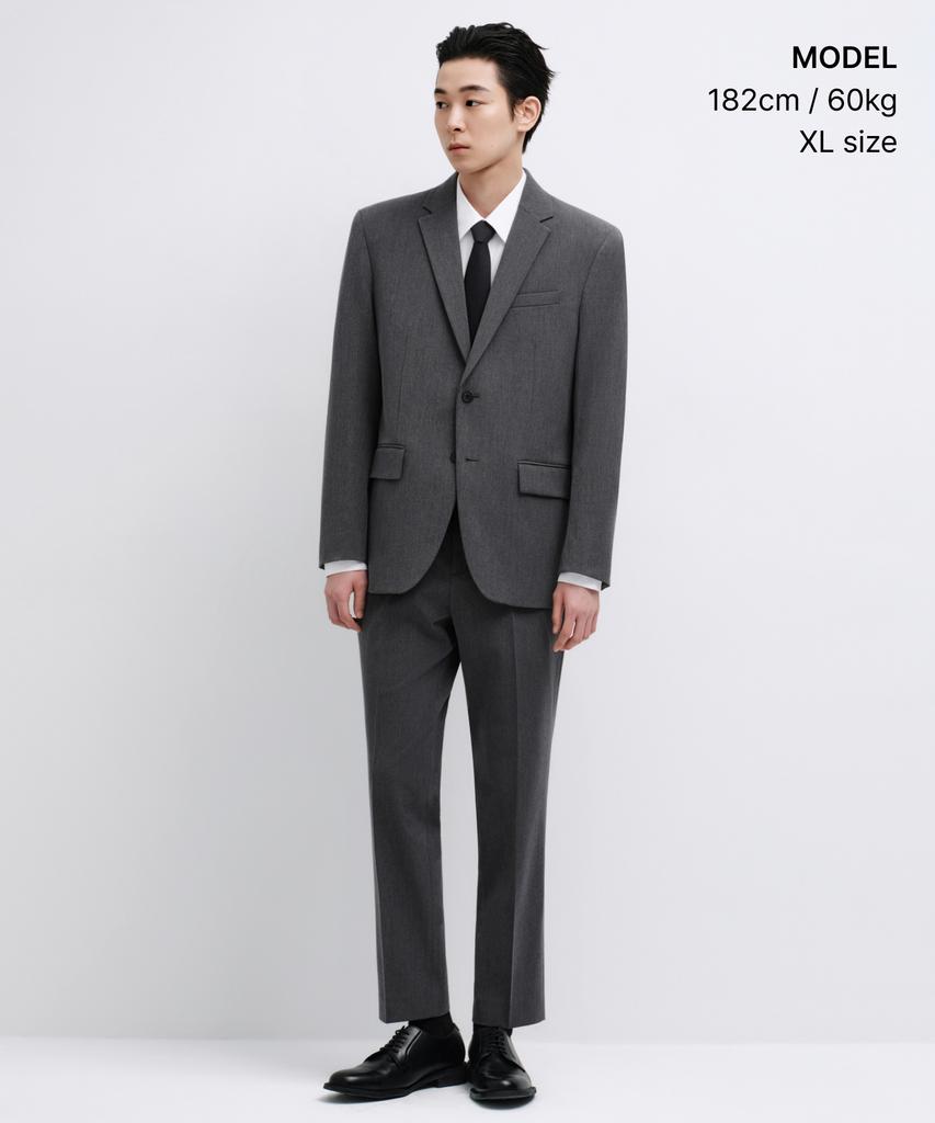 Musinsa Standard Basic Blazer [Medium Grey]