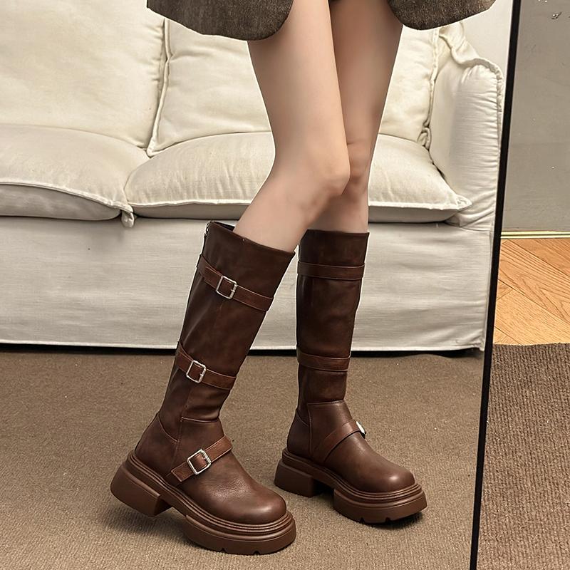 High-quality Fashion Hot-selling Lined Heel Boots Women's Long Boots 2025 New Autumn Over Knee Heel Long Boots